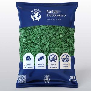 Mulch Decorativo 30 lts. Color Verde